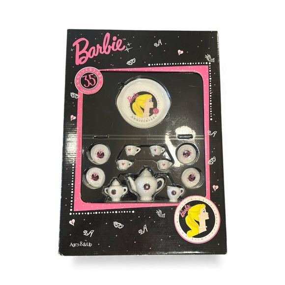 Barbie Other - Barbie Nostalgic 35th Anniversary Limited Edition Mini Tea Set Vintage Collector